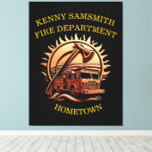 Fiery Valor verkörpert die heroische Gestaltung vo Leinwanddruck (Insitu (Holzboden))