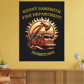 Fiery Valor verkörpert die heroische Gestaltung vo Leinwanddruck (Insitu (Wohnzimmer))