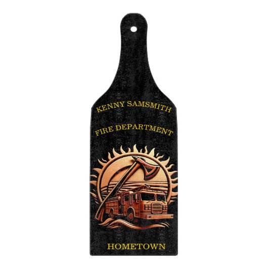 Fiery Valor verkörpert die heroische Gestaltung vo Schneidebrett (Vorderseite)