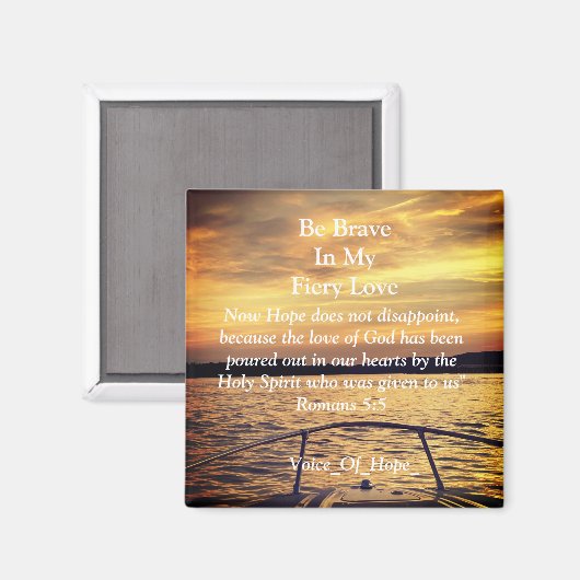 Fiery Voice of Hope Magnet (Vorderseite/Rückseite)