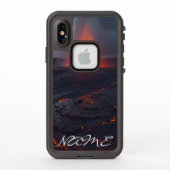 Fiery Volcano Art Phone Case - Name Customizing (Rückseite)