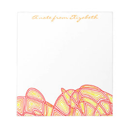 Fiery Waves Notizblock