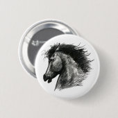 Fiery Wild Horse Button (Vorne & Hinten)