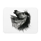 Fiery Wild Horse Magnet (Horizontal)