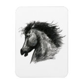 Fiery Wild Horse Magnet (Vertikal)