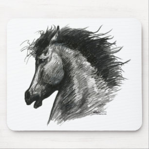 Fiery Wild Horse Mousepad