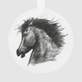 Fiery Wild Horse Ornament (Rückseite)