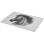 Fiery Wild Horse Schneidebrett (Ecke)