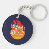 Fiery William Shakespeare Hell is Empty Schlüsselanhänger (Rückseite)