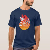 Fiery William Shakespeare Hell is Empty T-Shirt (Vorderseite)