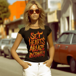 Fiery Words: Set hört Ablaze T-Shirt