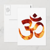 Fiery Yoga Symbol Postkarte (Vorne/Hinten)