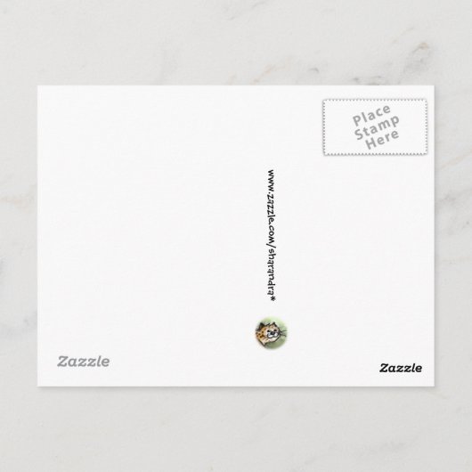 Fiery Zipper Postkarte (Rückseite)