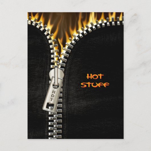 Fiery Zipper Postkarte (Vorderseite)