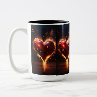 Fiery Zuneigung Zweifarbige Tasse