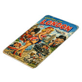 Fiese London-Postkarten-Magnet Magnet (Linke Seite)