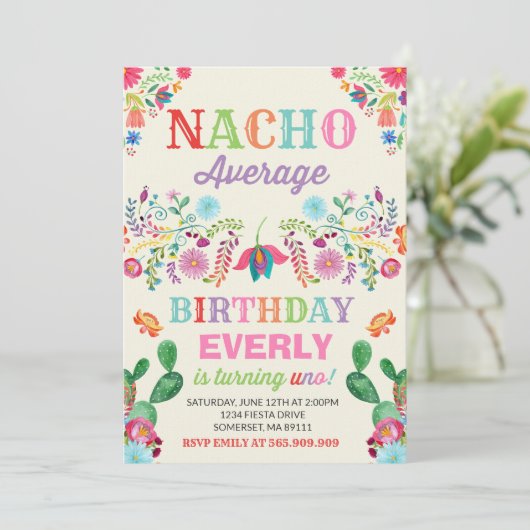 Fiesta-1. Einladung (Stehend Vorderseite)