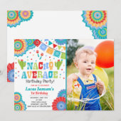 Fiesta 1. Geburtstag Einladung Nacho durchschnittl (Vorne/Hinten)