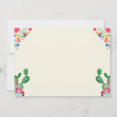 Fiesta 1. Geburtstag Einladung Nacho durchschnittl (Rückseite)