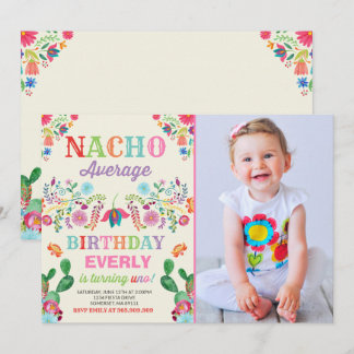 Fiesta 1. Geburtstag Einladung Nacho durchschnittl