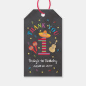 Fiesta 1. Geburtstagskappe Geschenkanhänger (Vorderseite)