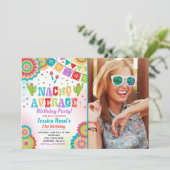 Fiesta 21. Geburtstag Einladung Nacho Durchschnitt (Stehend Vorderseite)