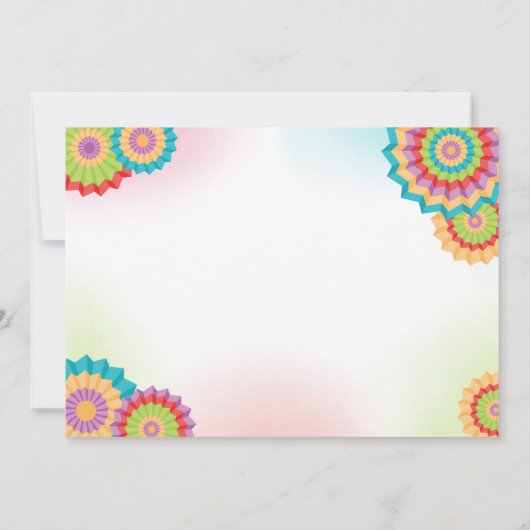 Fiesta 21. Geburtstag Einladung Nacho Durchschnitt (Rückseite)