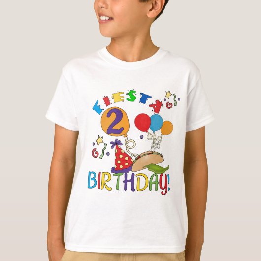 Fiesta 2. Geburtstag T Shirts und Geschenke (Vorderseite)
