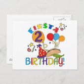 Fiesta 2. Geburtstag T Shirts und Geschenke Postkarte (Vorne/Hinten)