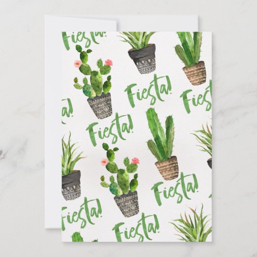 Fiesta 30. Geburtstag Einladung (Rückseite)