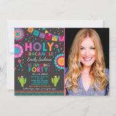 Fiesta 40. Geburtstag Einladung Heilige Guacamole (Vorderseite)