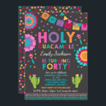 Fiesta 40. Geburtstag Einladung Heiliger Guacamole<br><div class="desc">Fiesta 40. Geburtstagseinladung Alle Designs sind © PIXEL PERFECTION PARTY LTD</div>