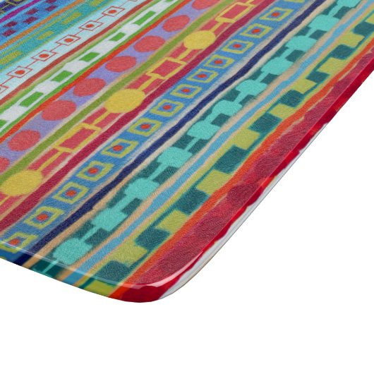 Fiesta 6 x 7 Deko Glasschneidebrett Schneidebrett (Ecke)