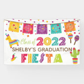 Fiesta Abschluss Banner - White - Class of 2022 (Horizontal)