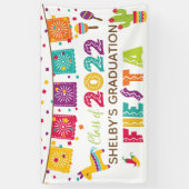Fiesta Abschluss Banner - White - Class of 2022 (Vertikal)