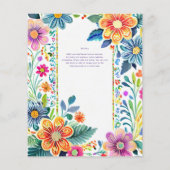 FIESTA ABSCHLUSS Folkart Blume Thema (Rückseite)