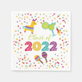 Fiesta Abschluss Napkin - White Serviette (Vorderseite)