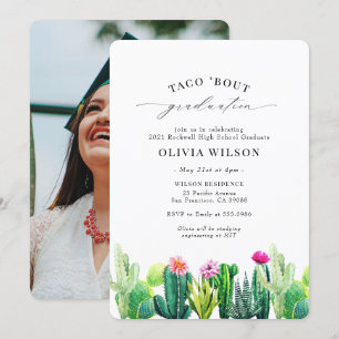 Fiesta Abschluss Taco 'Bout Cactus Einladung