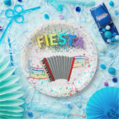 Fiesta Accordion Dancing Birthday Party Pappteller (Party)