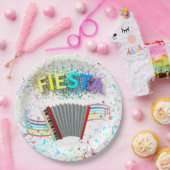 Fiesta Accordion Dancing Birthday Party Pappteller (Party)