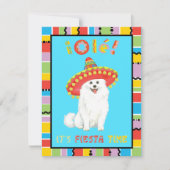 Fiesta American Eskimo Dog Einladung (Vorderseite)
