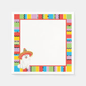 Fiesta American Eskimo Dog Serviette (Vorderseite)