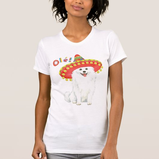 Fiesta American Eskimo Dog T-Shirt (Vorderseite)