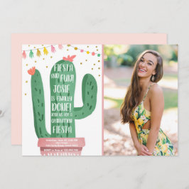 Fiesta and Fun Graduation Party Cactus Lasse Fiest Einladung