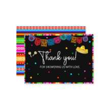 Fiesta Aquarell Danke, Baby Dusche