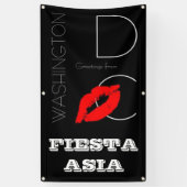 Fiesta Asia Washington DC Red Lipstick Kiss Banner (Vertikal)
