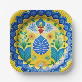 Fiesta auf einem Plate Spanisch Inspiriert Dessert Pappteller