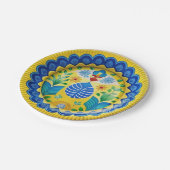 Fiesta auf einem Plate Spanisch Inspiriert Dessert Pappteller (Schrägansicht)