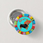 Fiesta Australian Terrier Button (Vorne & Hinten)