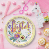 FIESTA Avocado Folkart Blume Custom Pappteller (Party)